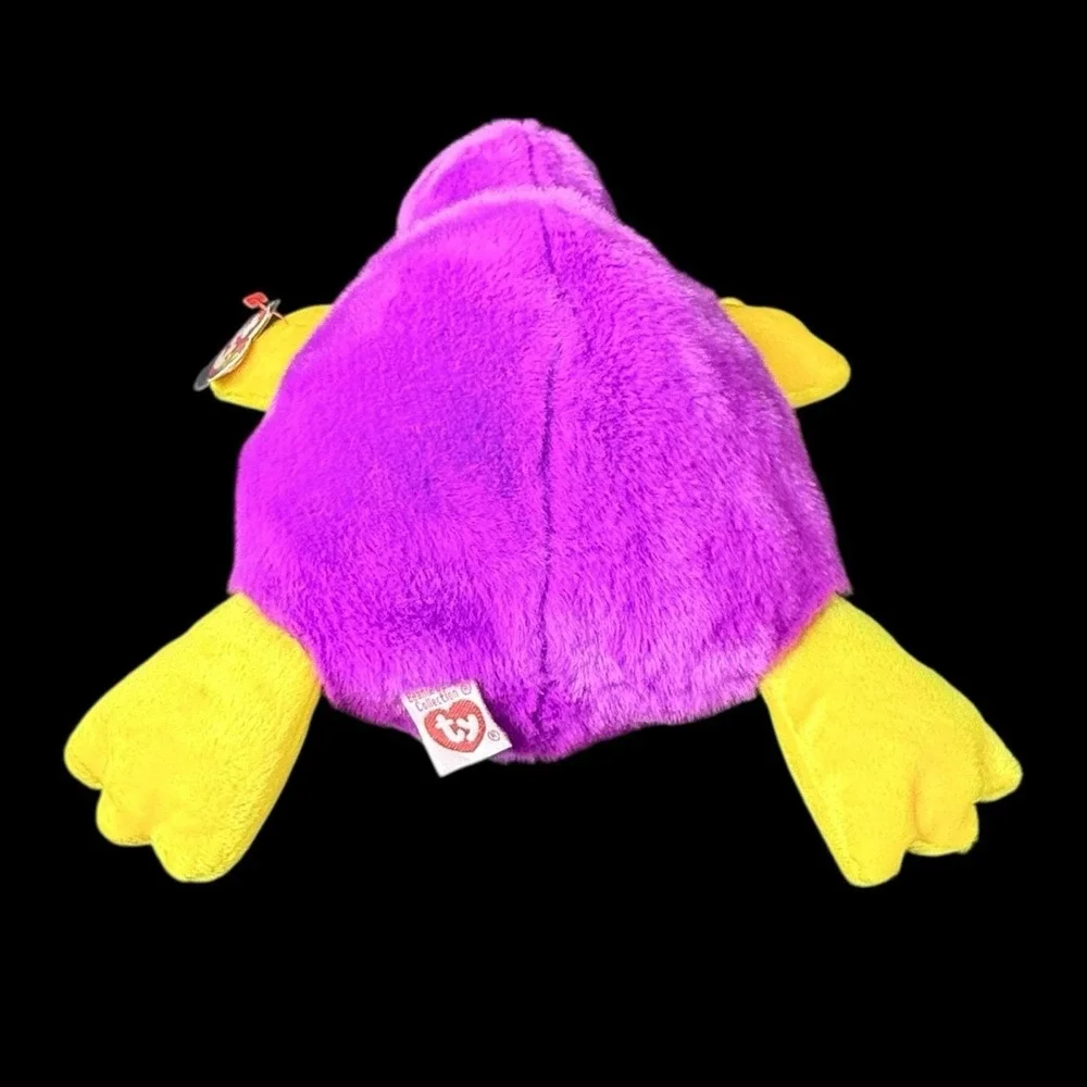 Beanie Buddy Buddies Patti Platypus Purple‎ Plush 1998 w/ Tags